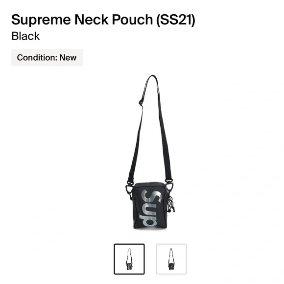 Supreme | Bags | Supreme Neck Pouch In Black | Poshmark